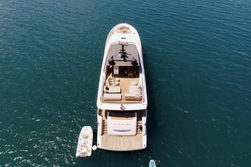 a ship on the water aboard MUMA Yacht for Sale