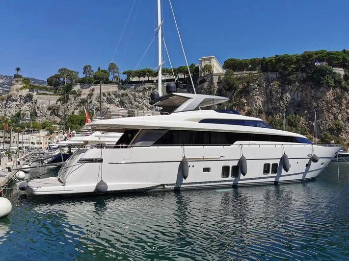 a boat in the water aboard MUMA Yacht for Sale