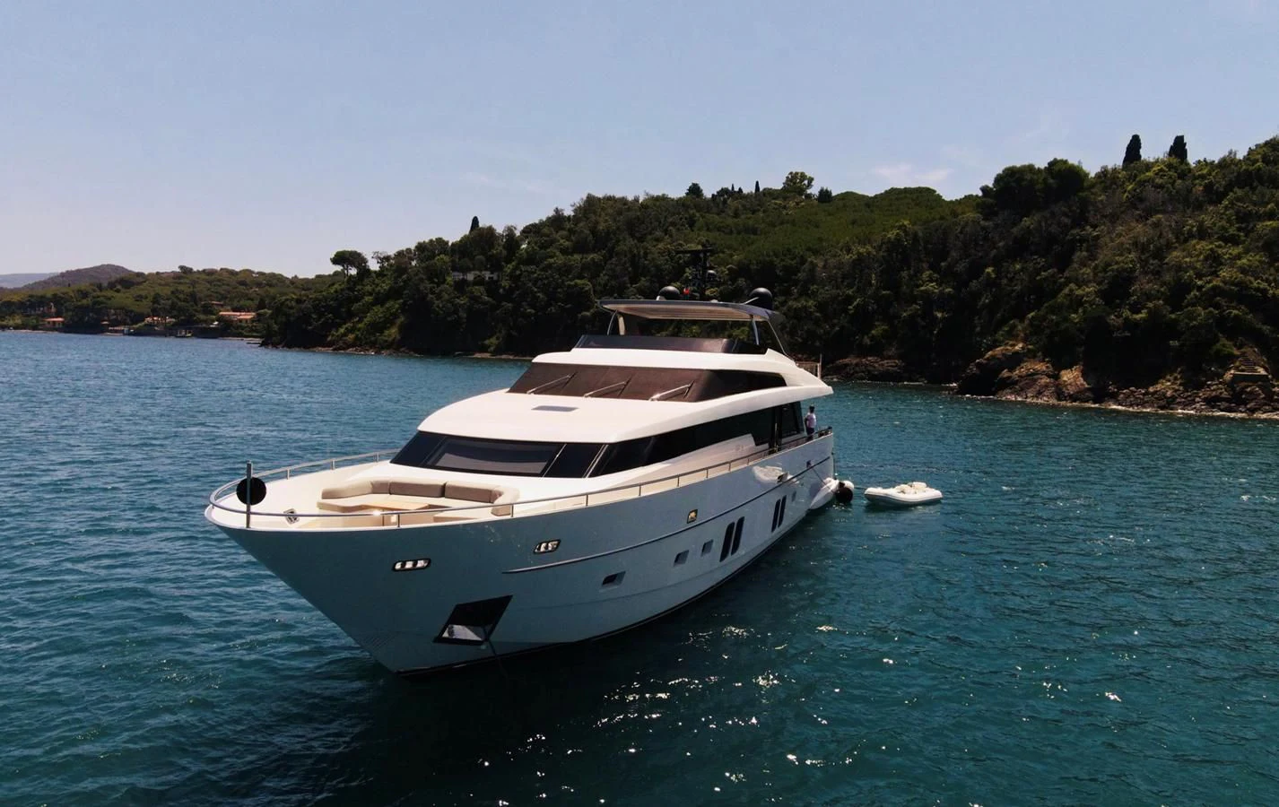 a boat in the water aboard MUMA Yacht for Sale