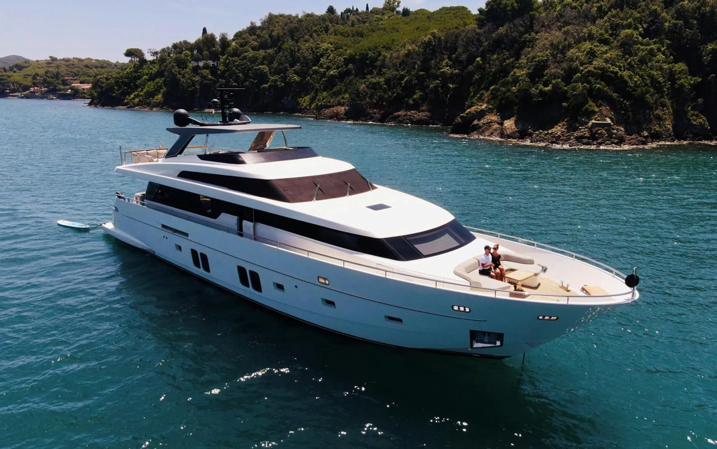 a boat on the water aboard MUMA Yacht for Sale