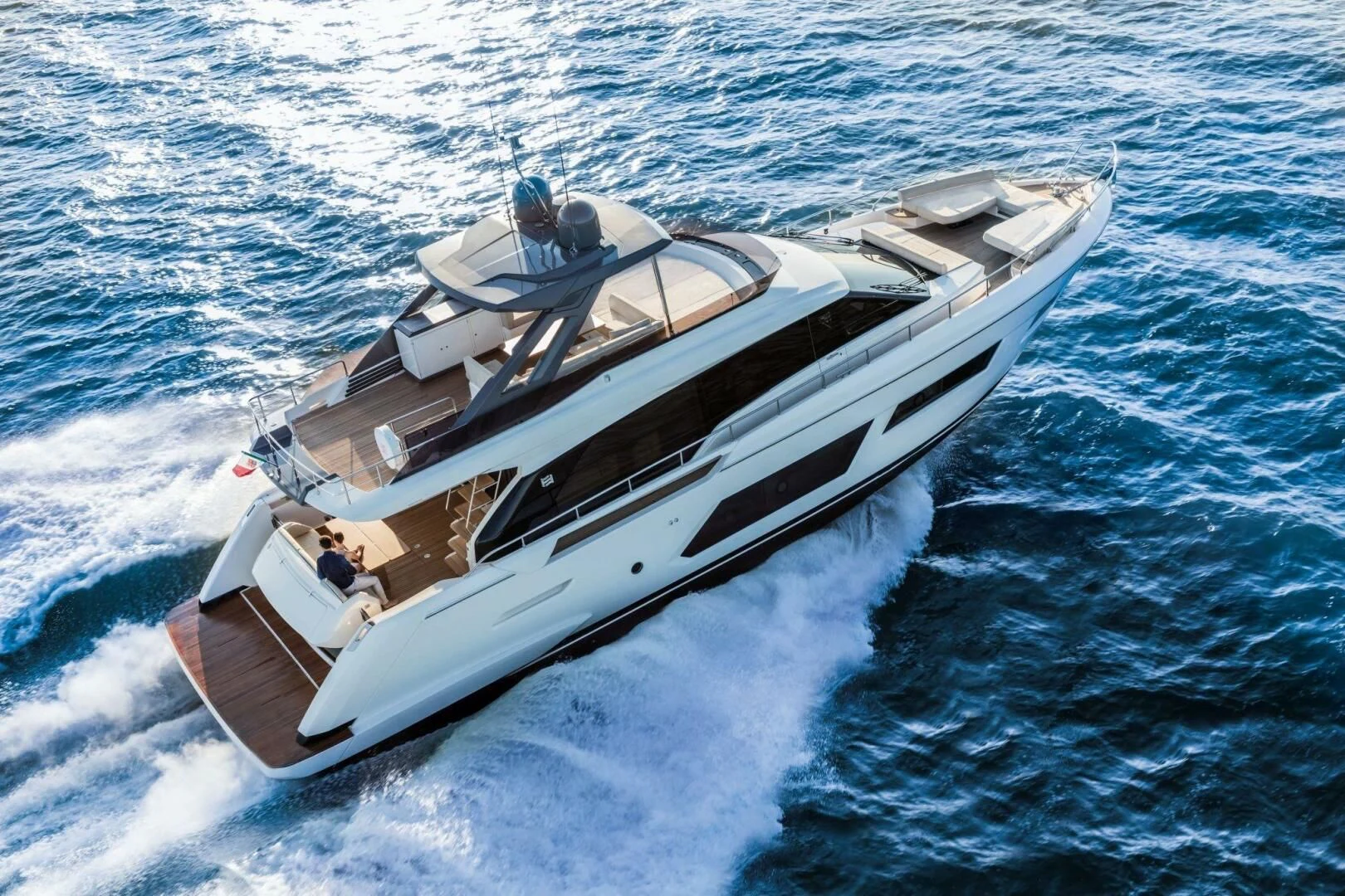 a boat in the water aboard OUR TRADE Yacht for Sale