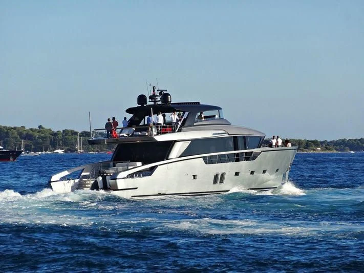 a boat on the water aboard SANLORENZO SX88/01 Yacht for Sale