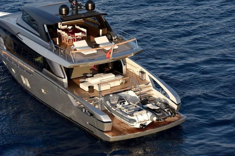 a boat on the water aboard SANLORENZO SX88/01 Yacht for Sale
