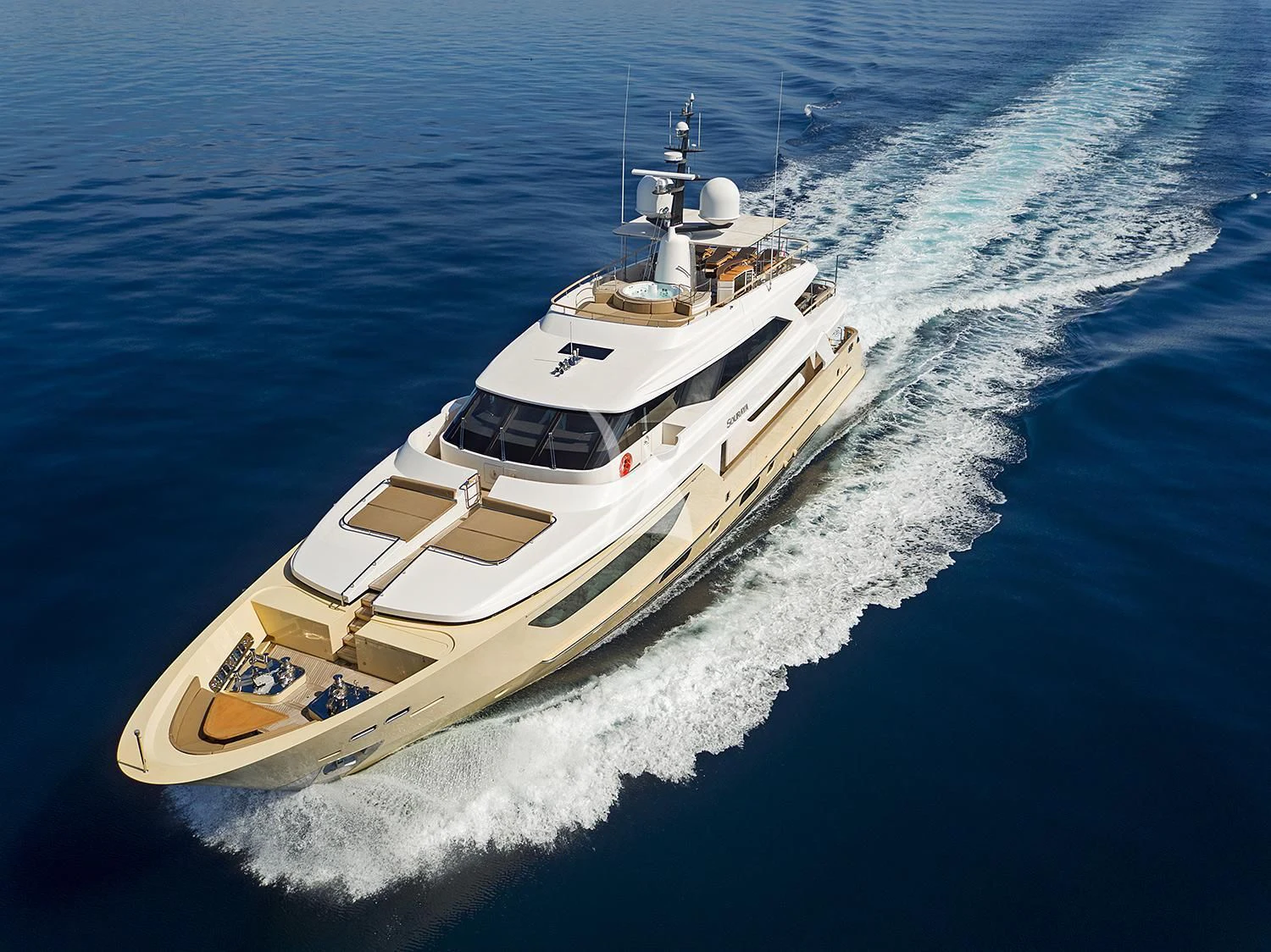 a boat on the water aboard SOURAYA Yacht for Sale