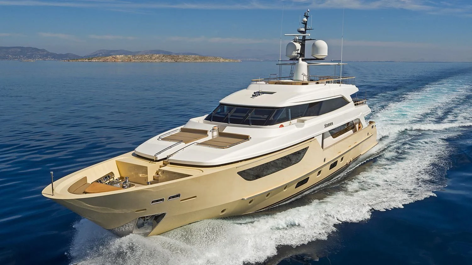 a boat on the water aboard SOURAYA Yacht for Sale