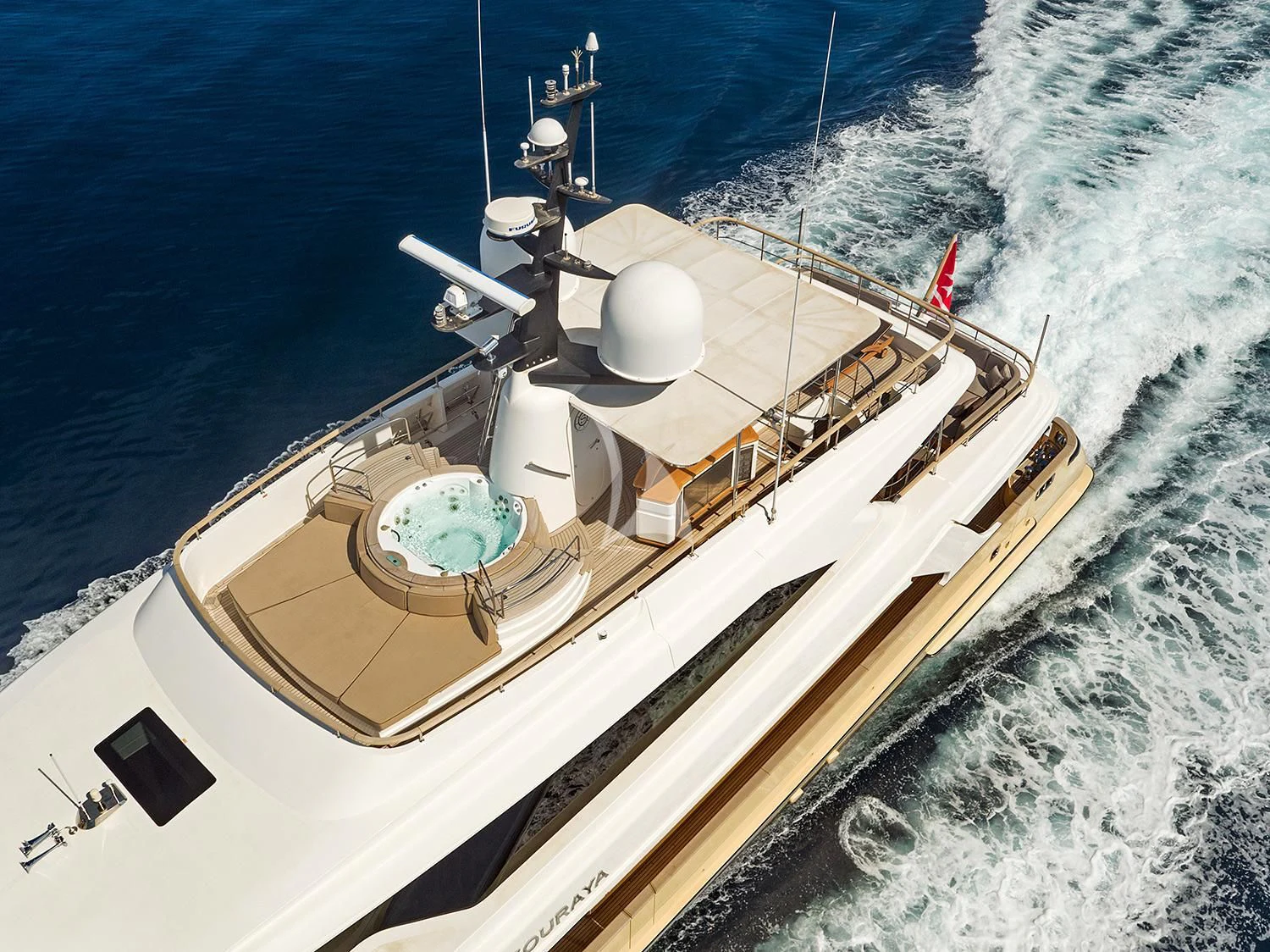 a ship on the water aboard SOURAYA Yacht for Sale