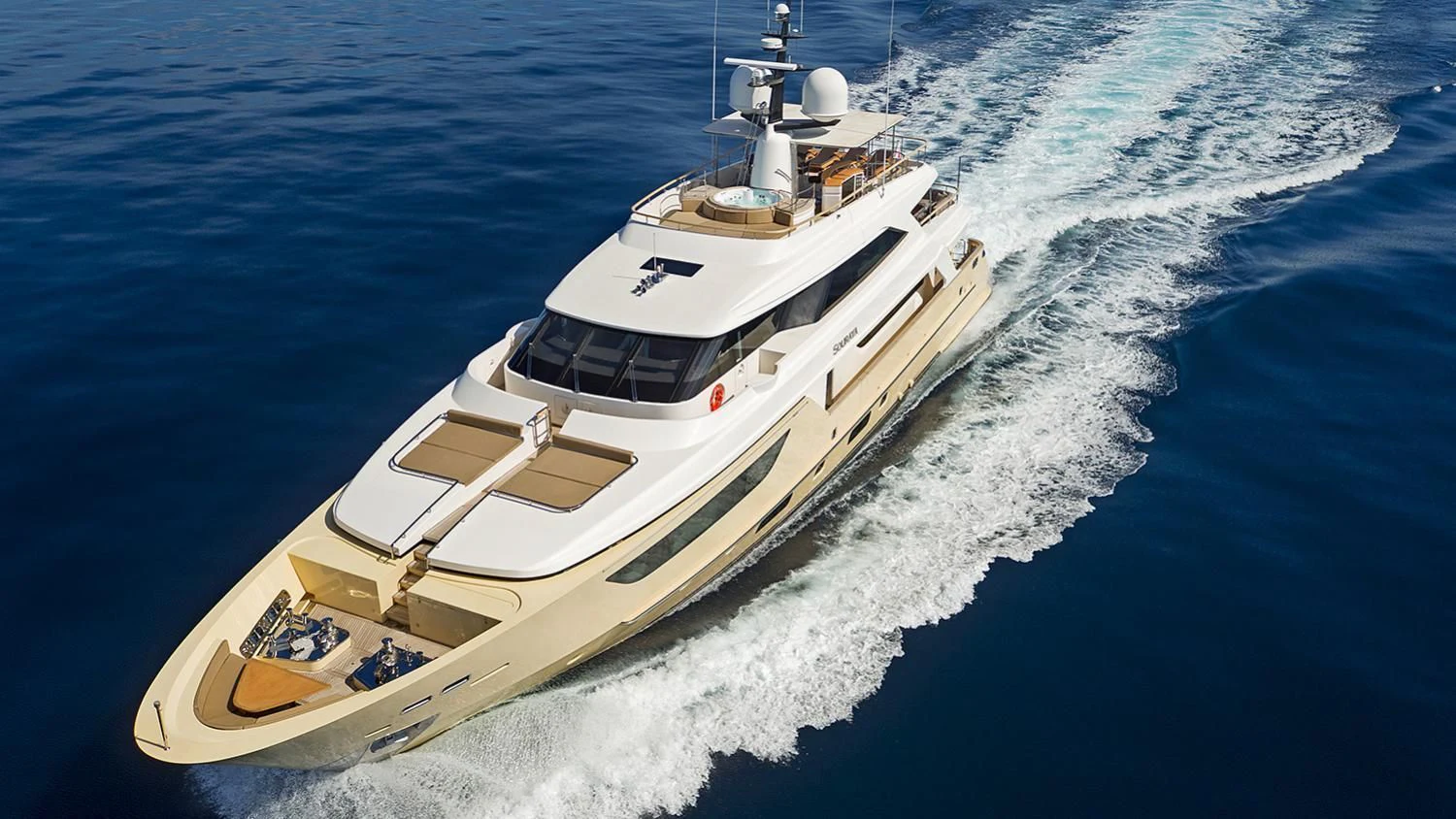 a ship on the water aboard SOURAYA Yacht for Sale