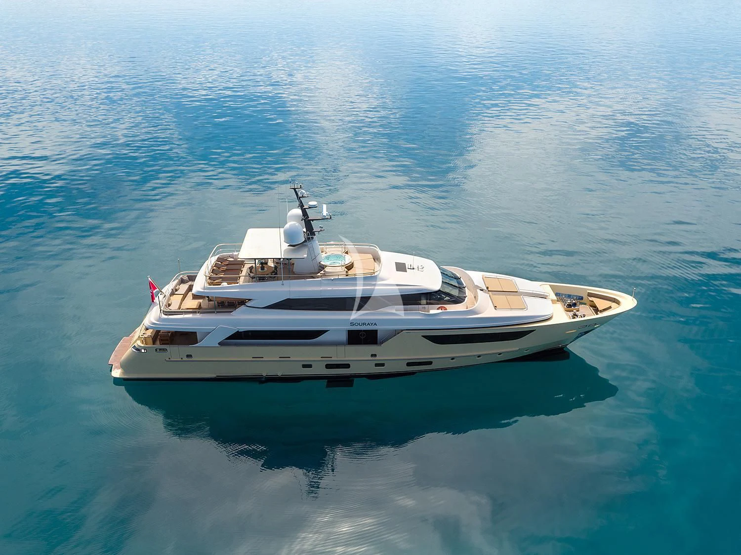 a boat in the water aboard SOURAYA Yacht for Sale