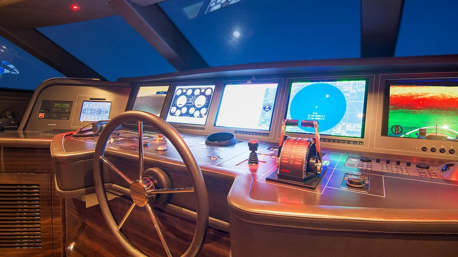 inside of a car aboard SOURAYA Yacht for Sale