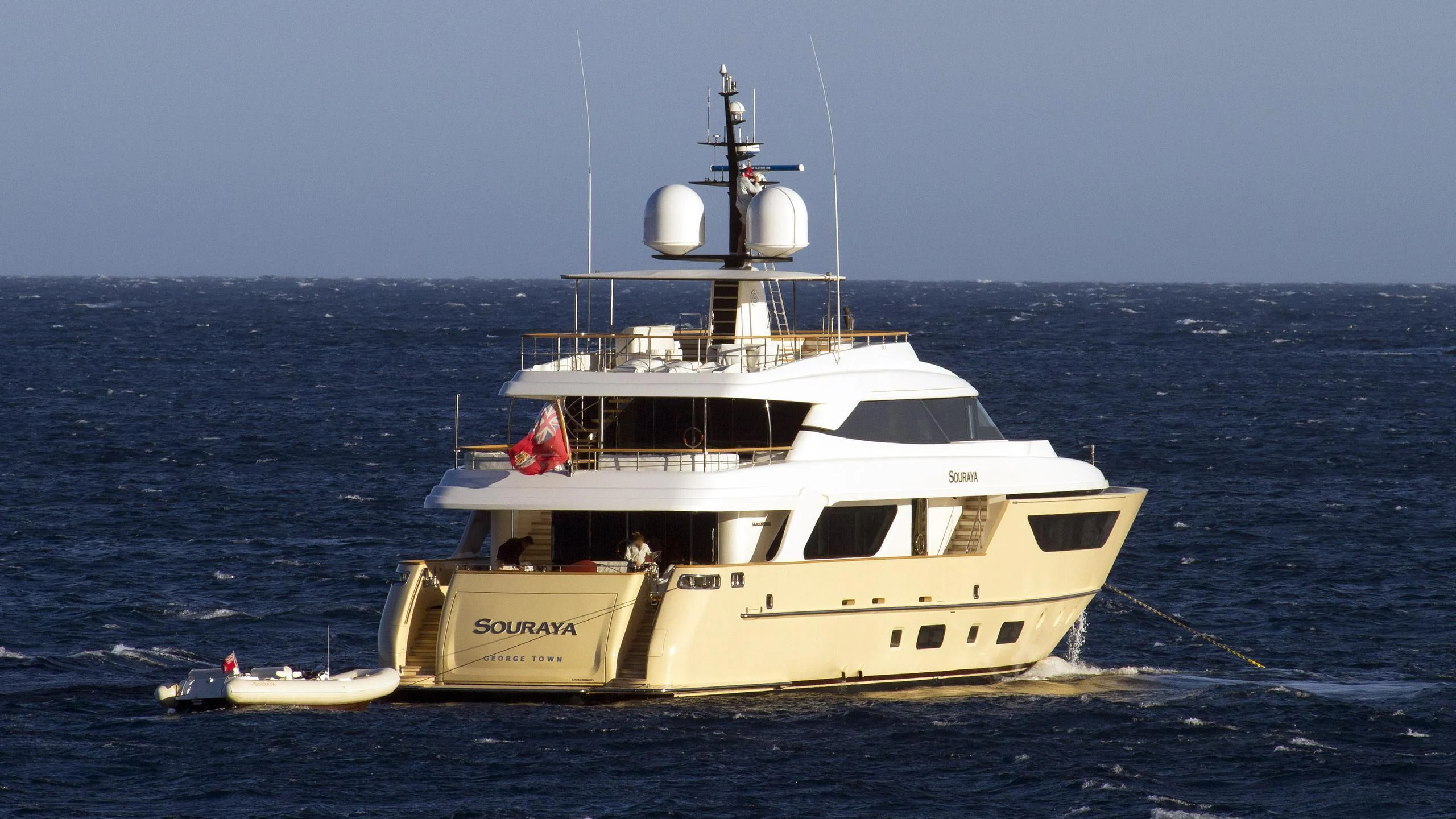 a boat in the water aboard SOURAYA Yacht for Sale
