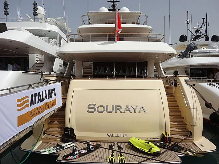 diagram, engineering drawing aboard SOURAYA Yacht for Sale