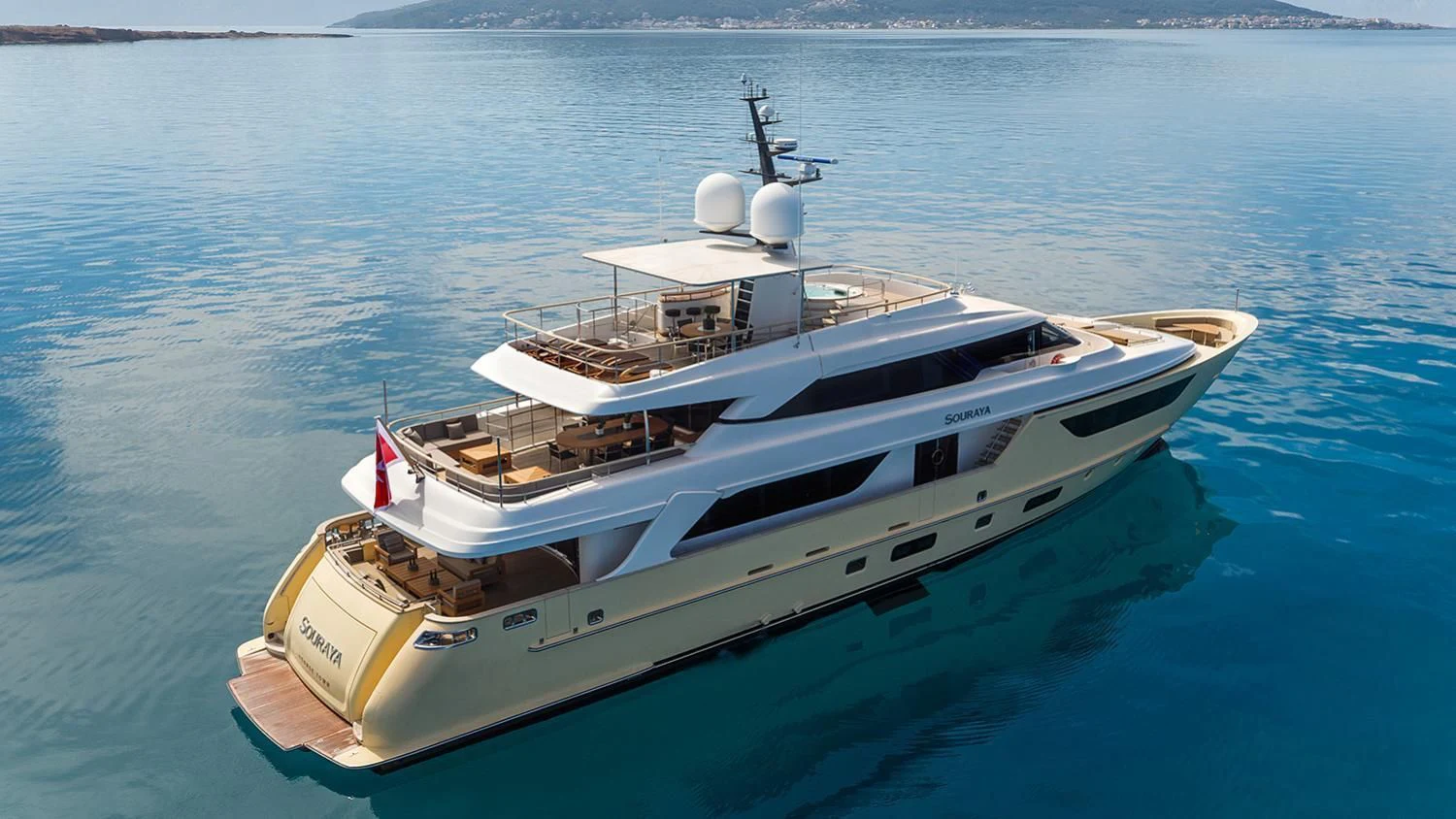 a boat on the water aboard SOURAYA Yacht for Sale