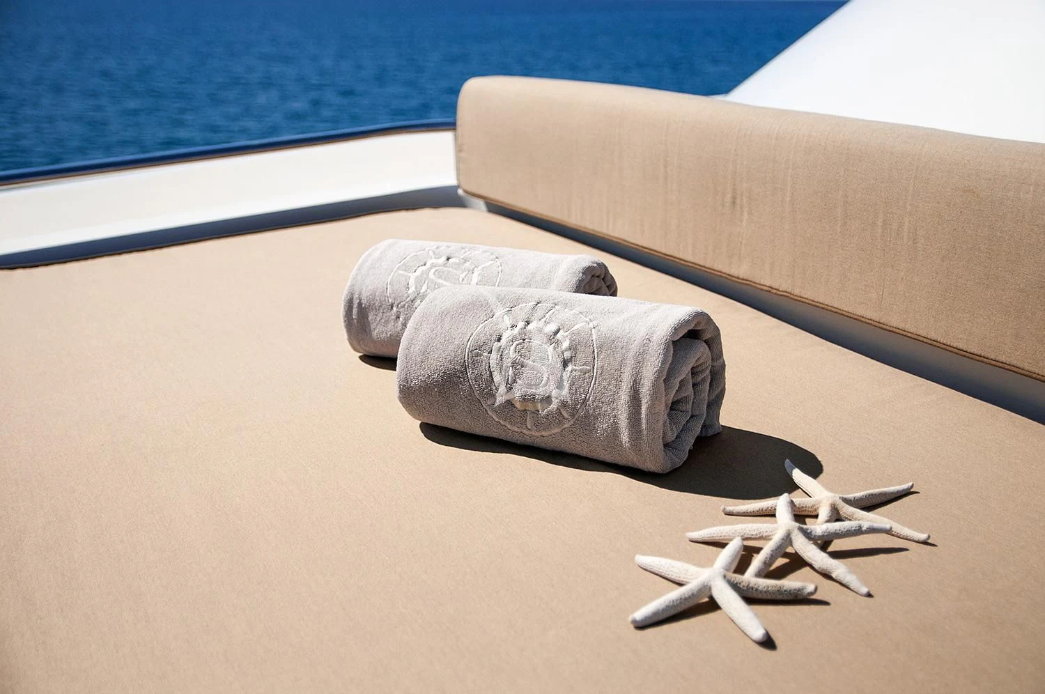 a sculpture of a turtle on a beach aboard SOURAYA Yacht for Sale