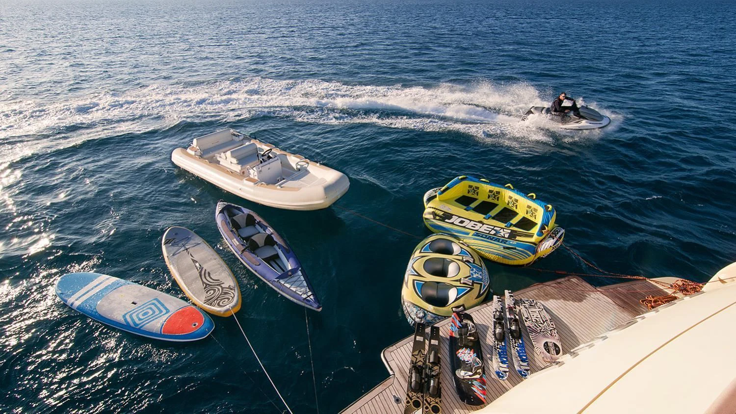 a group of boats are parked on the water aboard SOURAYA Yacht for Sale