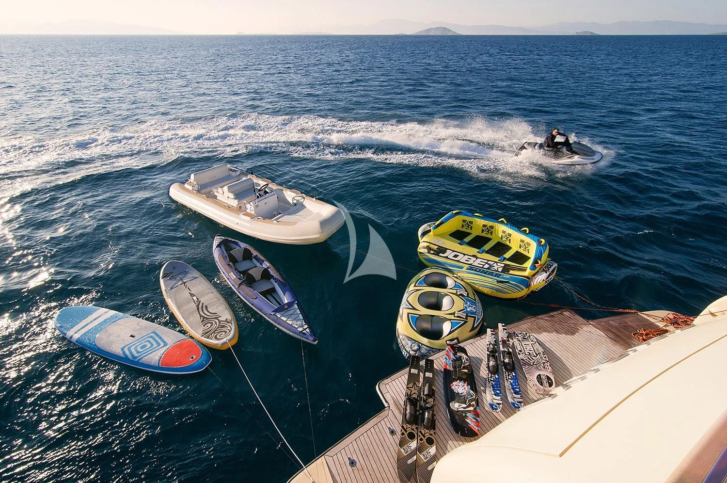 a group of boats on the water aboard SOURAYA Yacht for Sale