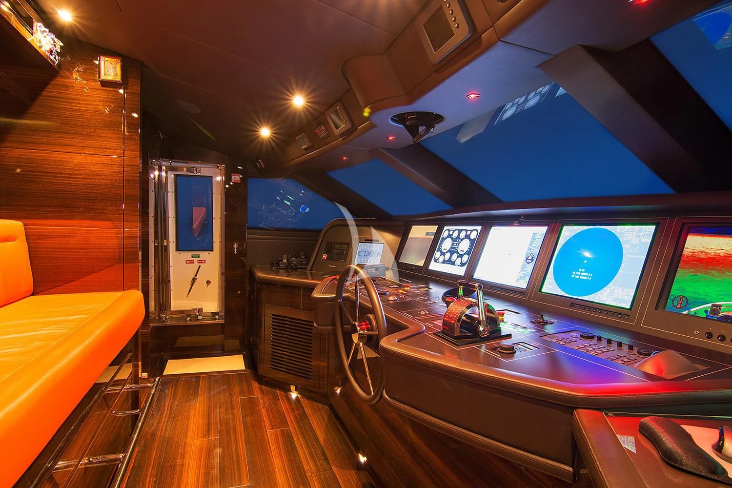 inside of a vehicle aboard SOURAYA Yacht for Sale