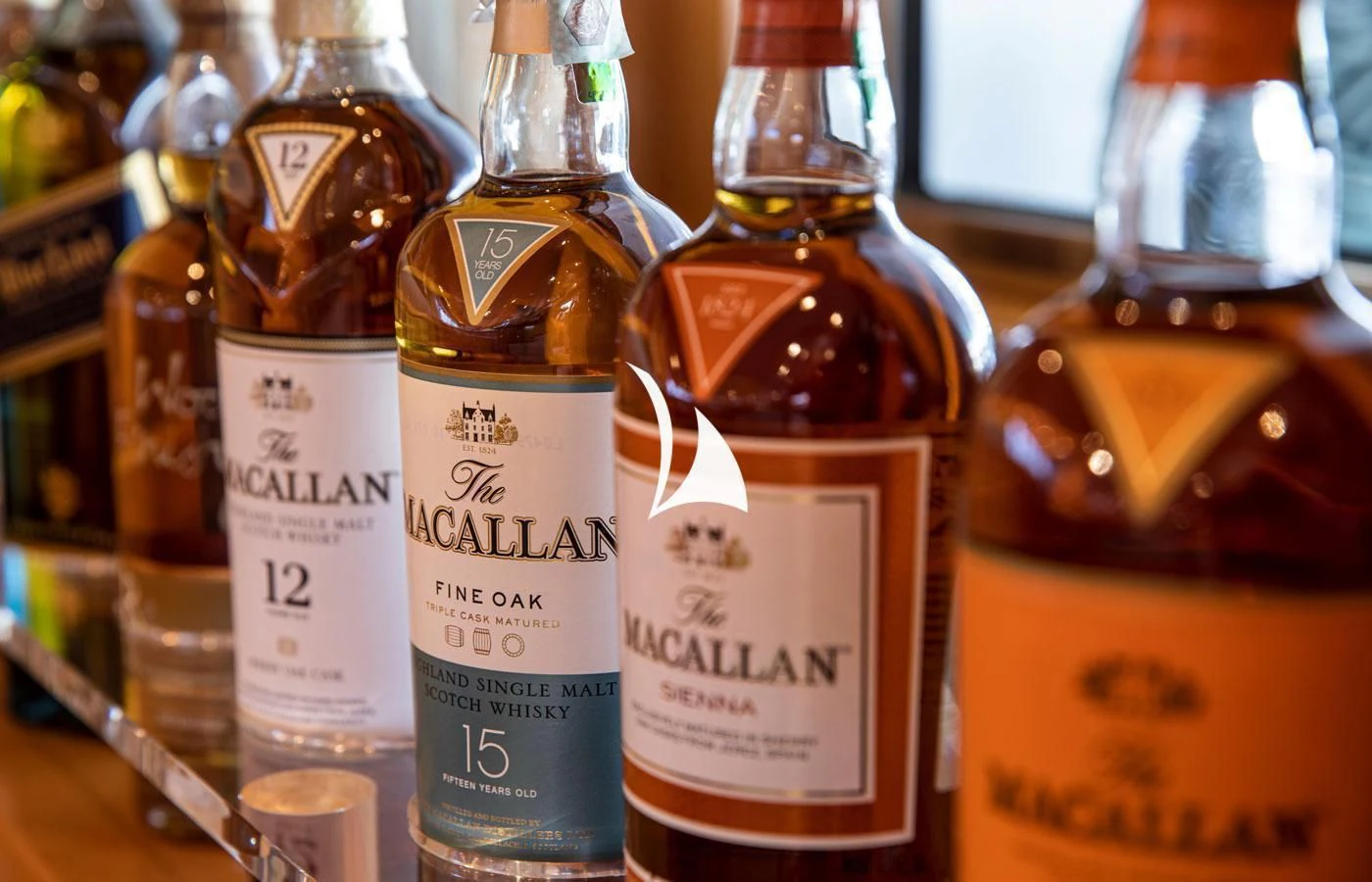 a group of bottles aboard EMERALD (YET) Yacht for Sale