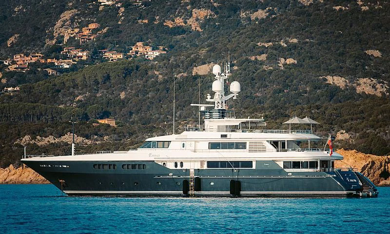a boat on the water aboard EMERALD (YET) Yacht for Sale