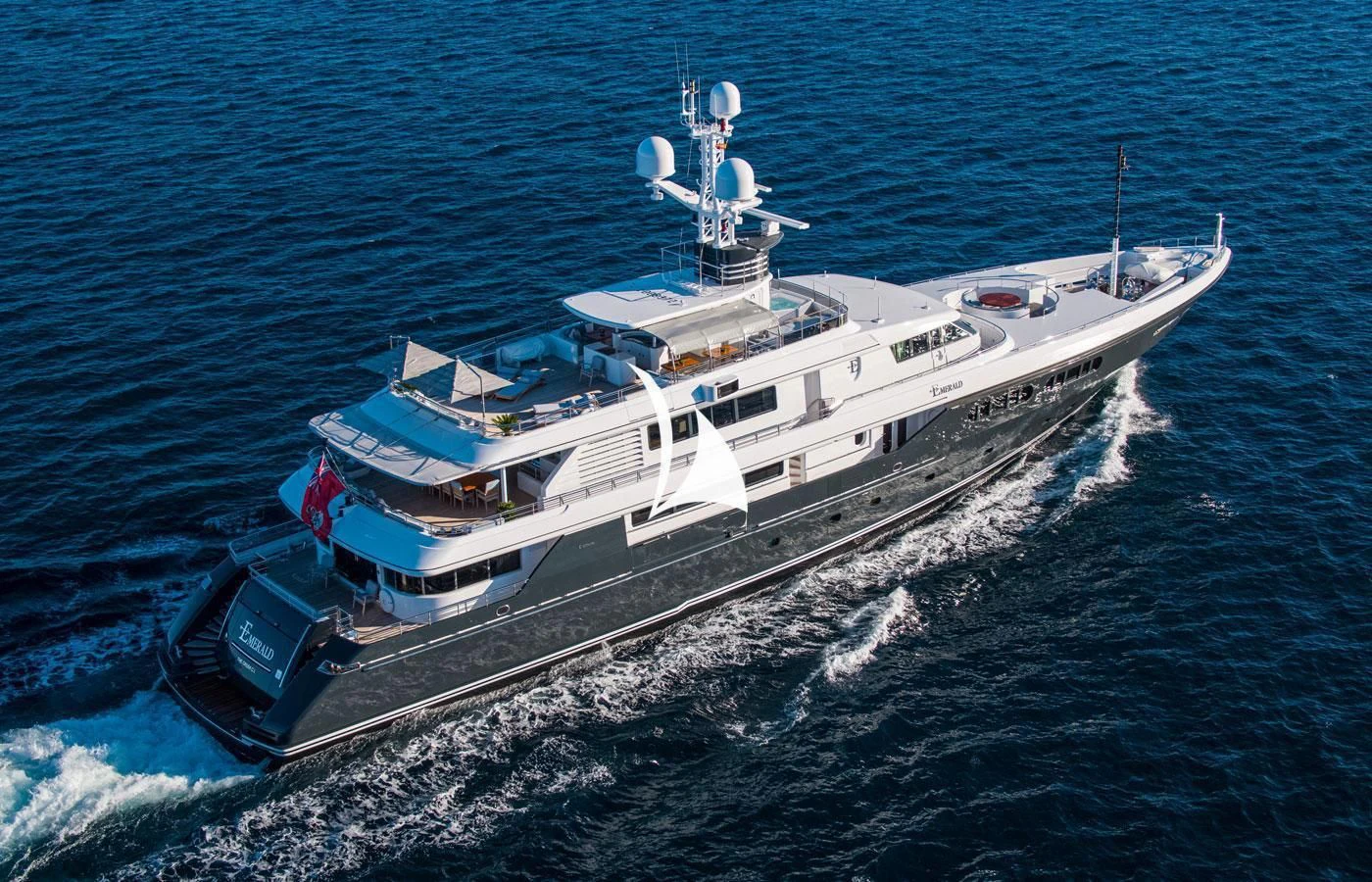 a ship in the water aboard EMERALD (YET) Yacht for Sale