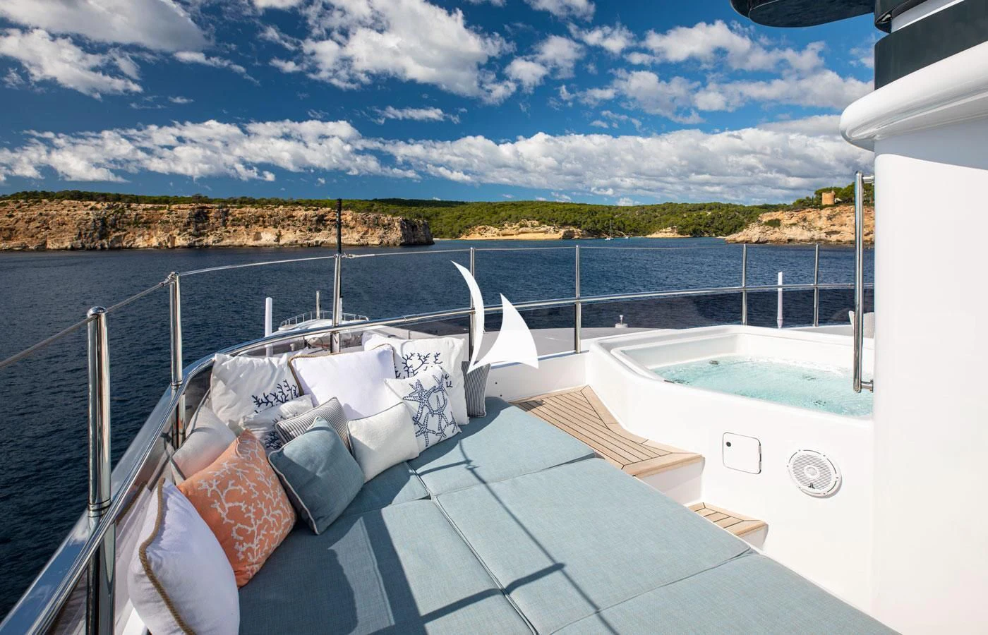 a boat on the water aboard EMERALD (YET) Yacht for Sale