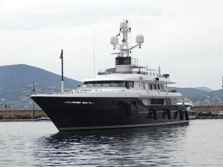 a large ship in the water aboard EMERALD (YET) Yacht for Sale