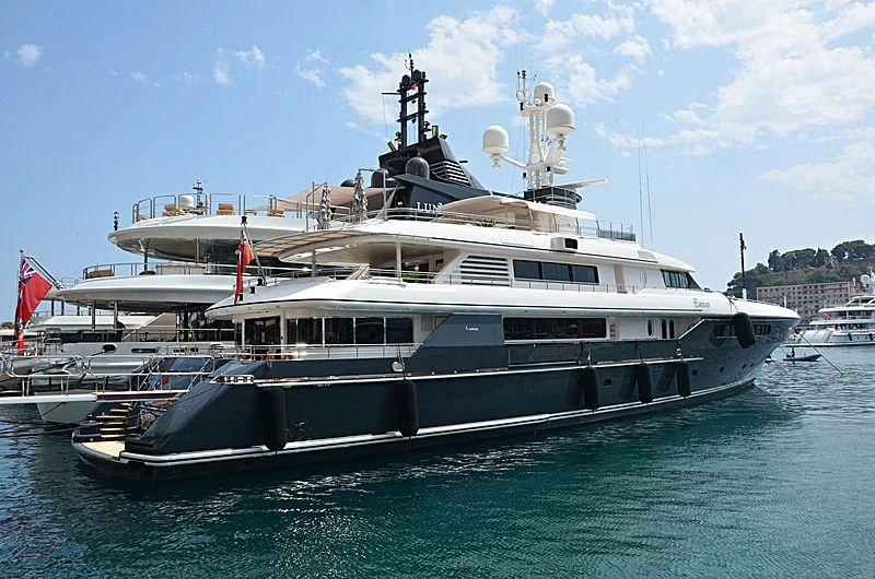 a large boat in the water aboard EMERALD (YET) Yacht for Sale