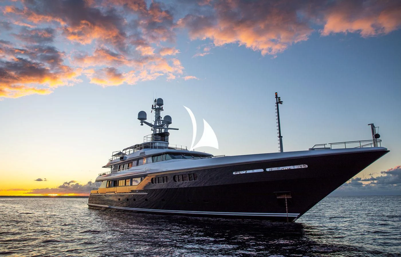 a ship in the water aboard EMERALD (YET) Yacht for Sale