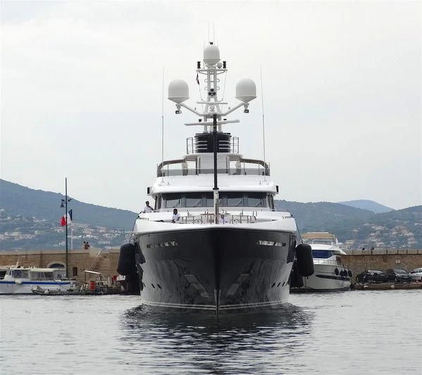 a large ship in the water aboard EMERALD (YET) Yacht for Sale