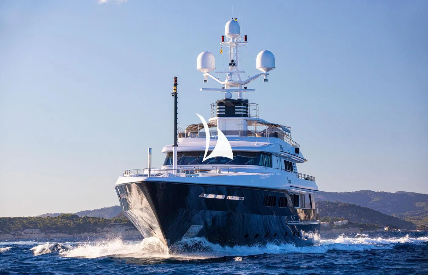 a boat in the water aboard EMERALD (YET) Yacht for Sale