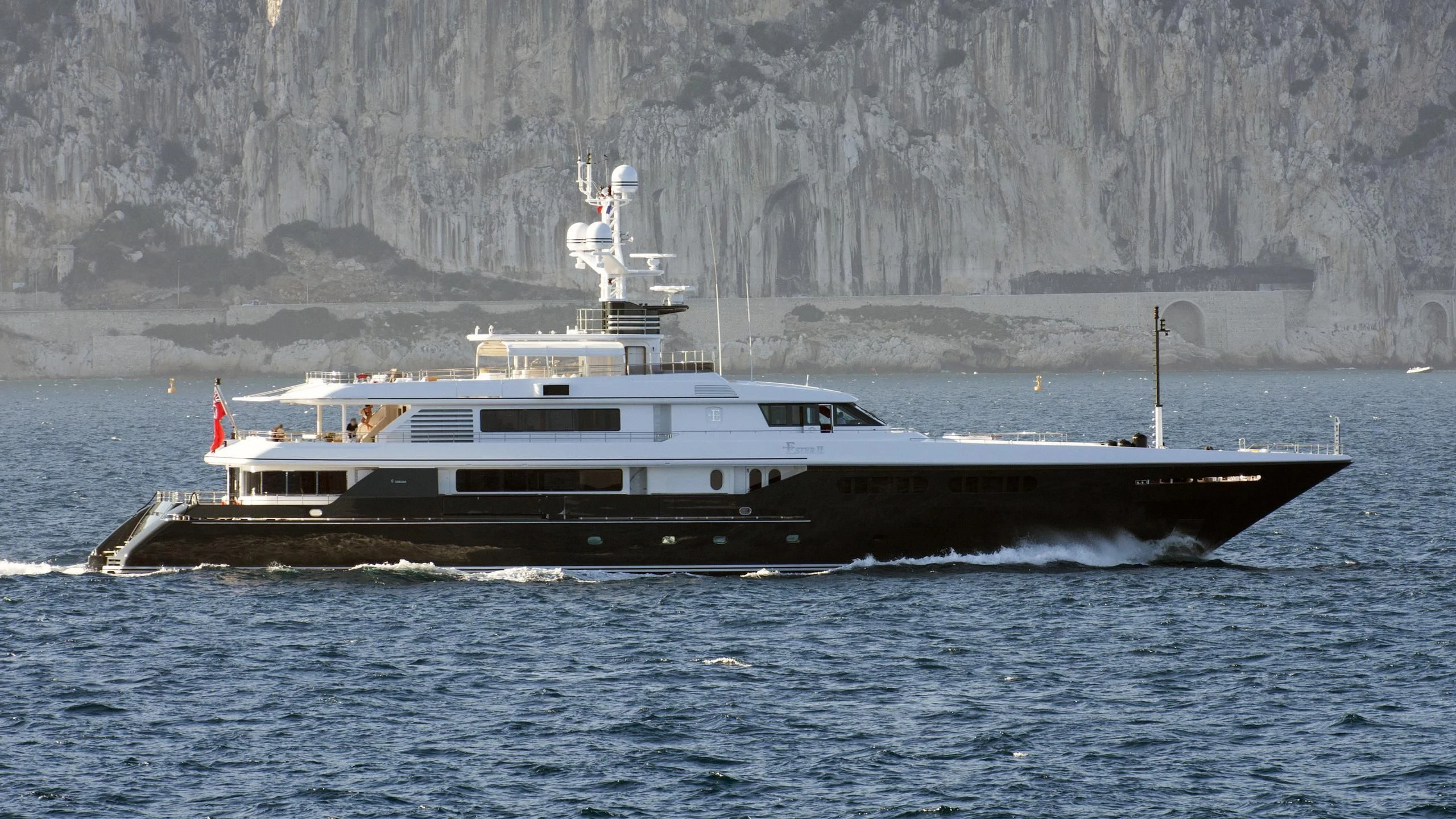 a boat in the water aboard EMERALD (YET) Yacht for Sale