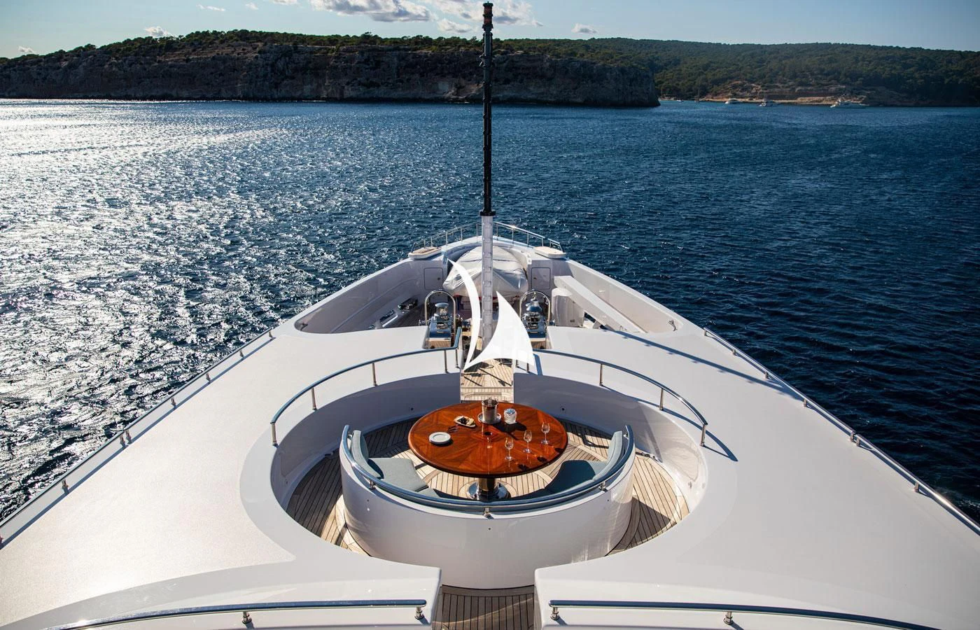 a boat on the water aboard EMERALD (YET) Yacht for Sale