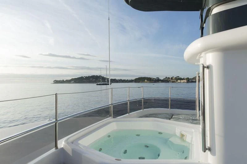 a boat in the water aboard EMERALD (YET) Yacht for Sale