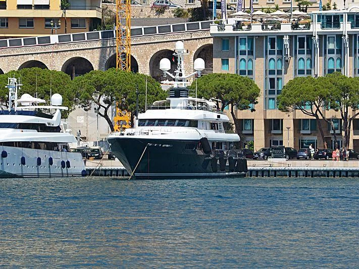 a couple of boats are parked in the water aboard EMERALD (YET) Yacht for Sale