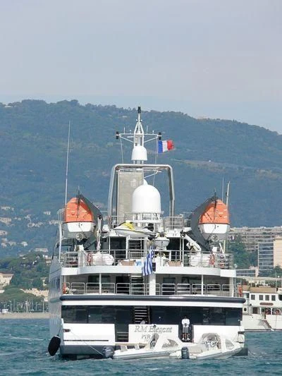 a boat on the water aboard ELEGANT 007 Yacht for Sale