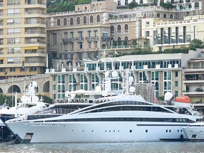 a boat in the water aboard ELEGANT 007 Yacht for Sale
