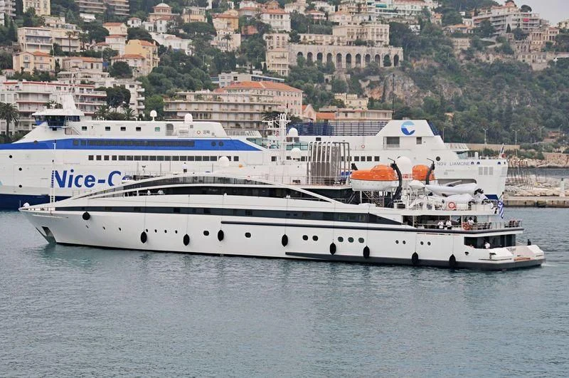 a large white yacht aboard ELEGANT 007 Yacht for Sale