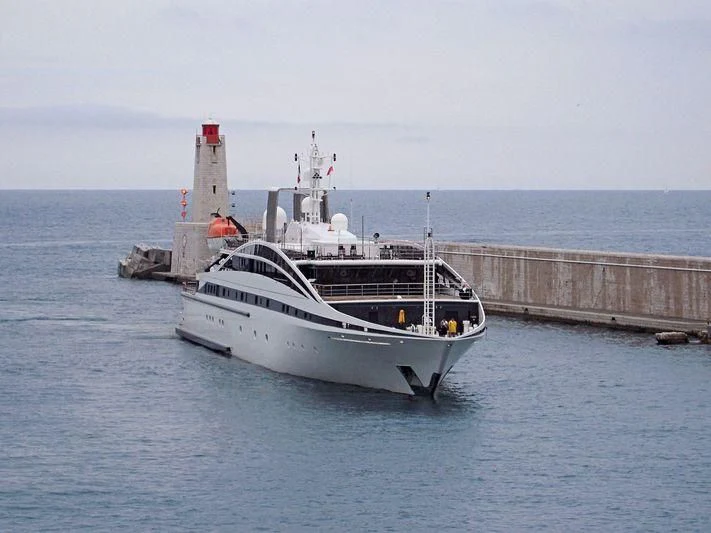 a boat in the water aboard ELEGANT 007 Yacht for Sale