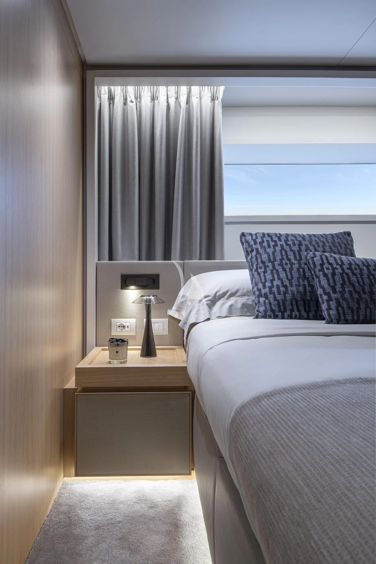 a room with two beds aboard FATSA Yacht for Sale