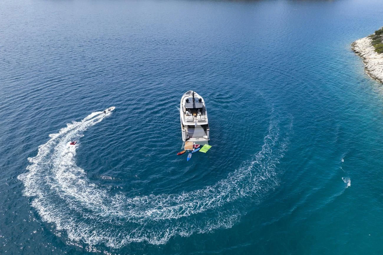 a boat on the water aboard FATSA Yacht for Sale