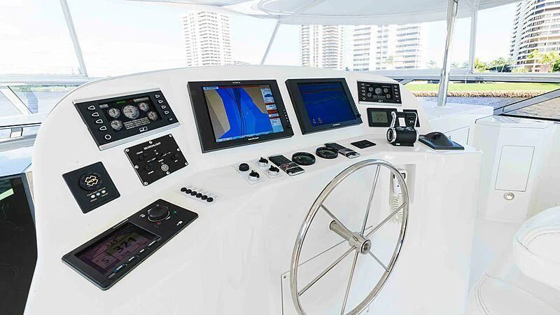 a white machine with many buttons aboard AMAZING GRACE Yacht for Sale