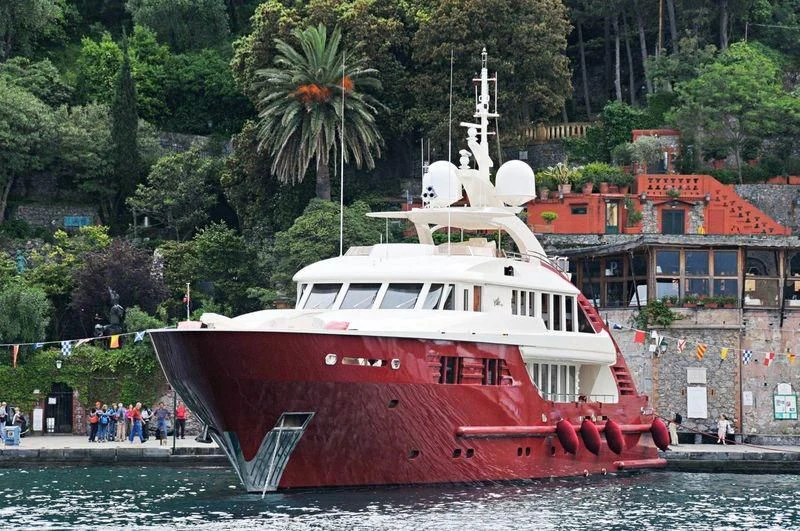 a boat in the water aboard LEDRA Yacht for Sale