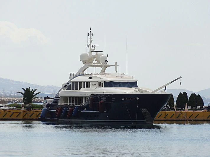 a boat in the water aboard LEDRA Yacht for Sale