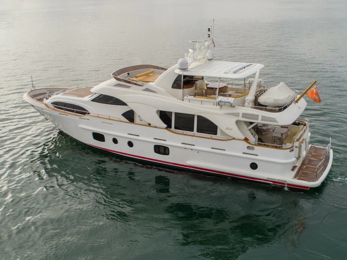 a boat in the water aboard XOXO Yacht for Sale