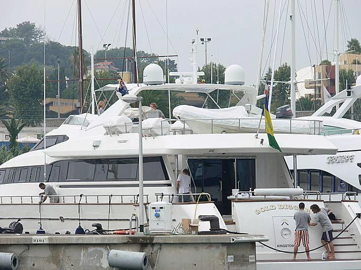 a group of people on a boat aboard MONTE CARLO Yacht for Sale