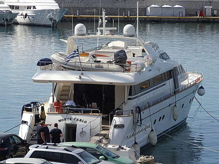 a boat with people on it aboard MONTE CARLO Yacht for Sale