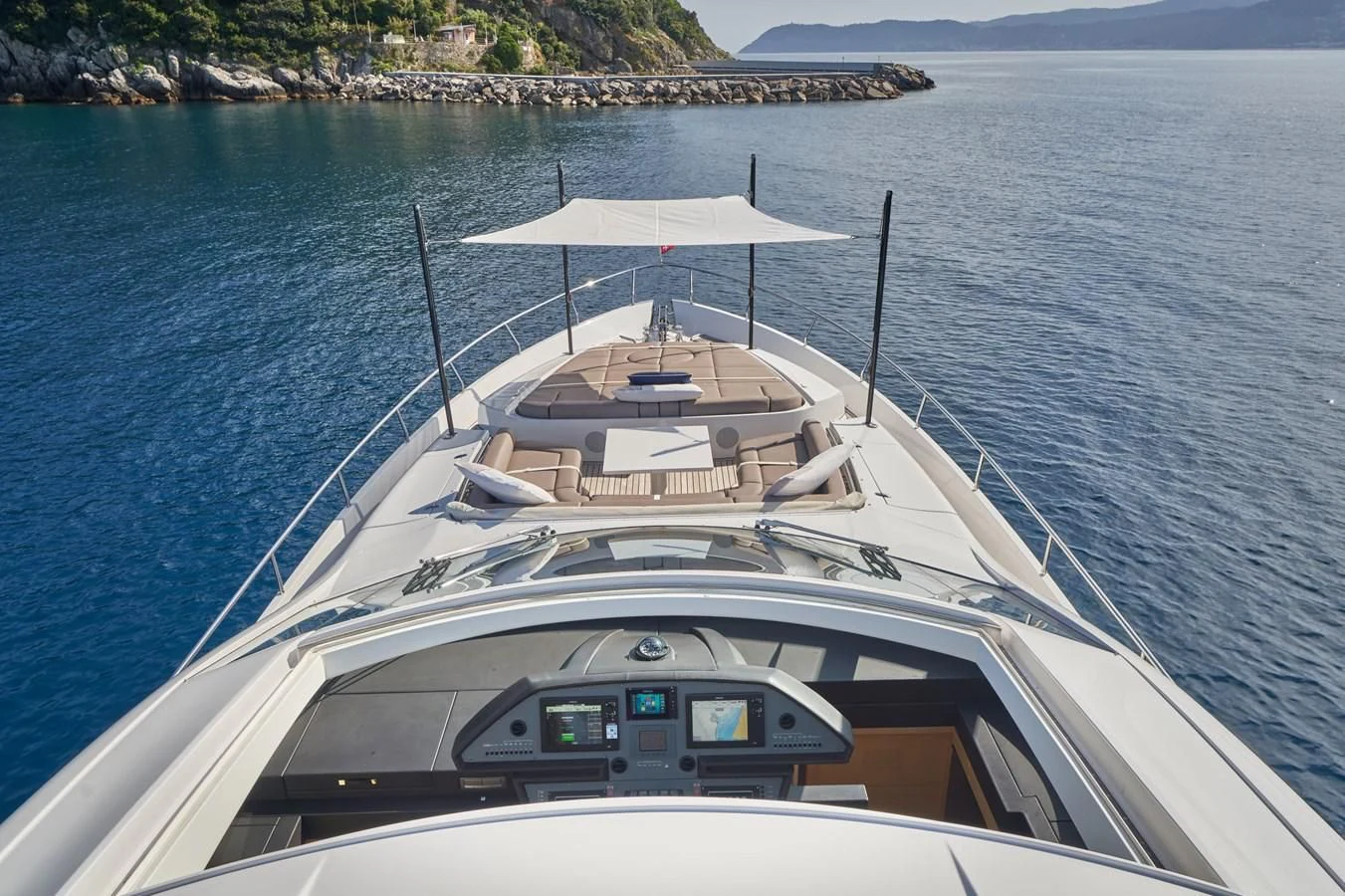 a boat on the water aboard HIT Yacht for Sale
