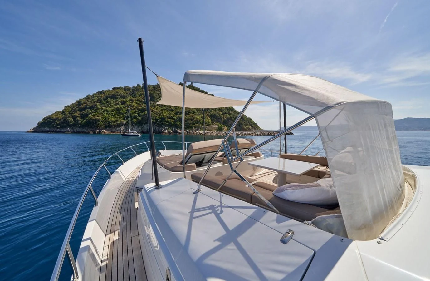 a boat on the water aboard HIT Yacht for Sale