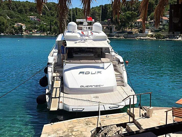 a boat on the water aboard HIT Yacht for Sale