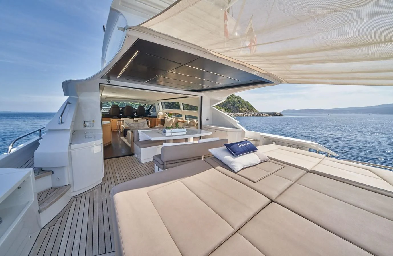 a boat on the water aboard HIT Yacht for Sale