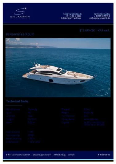 graphical user interface, website aboard HIT Yacht for Sale